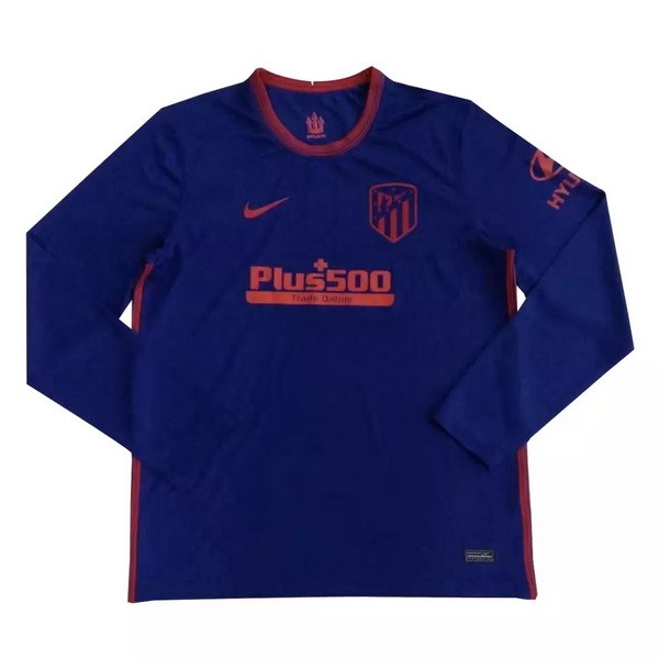 Tailandia Camiseta Atletico Madrid Segunda Equipación ML 2020-2021 Azul